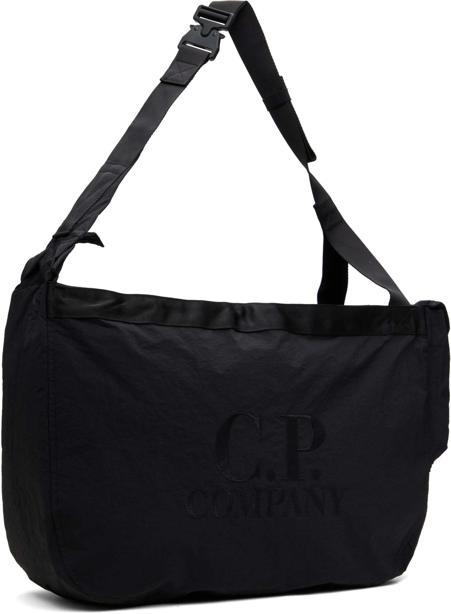 Torba za čez ramo C.P. Company Paper Touch Zipped Shoulder Bag Črna | 18CMAC227A-110188G, 1