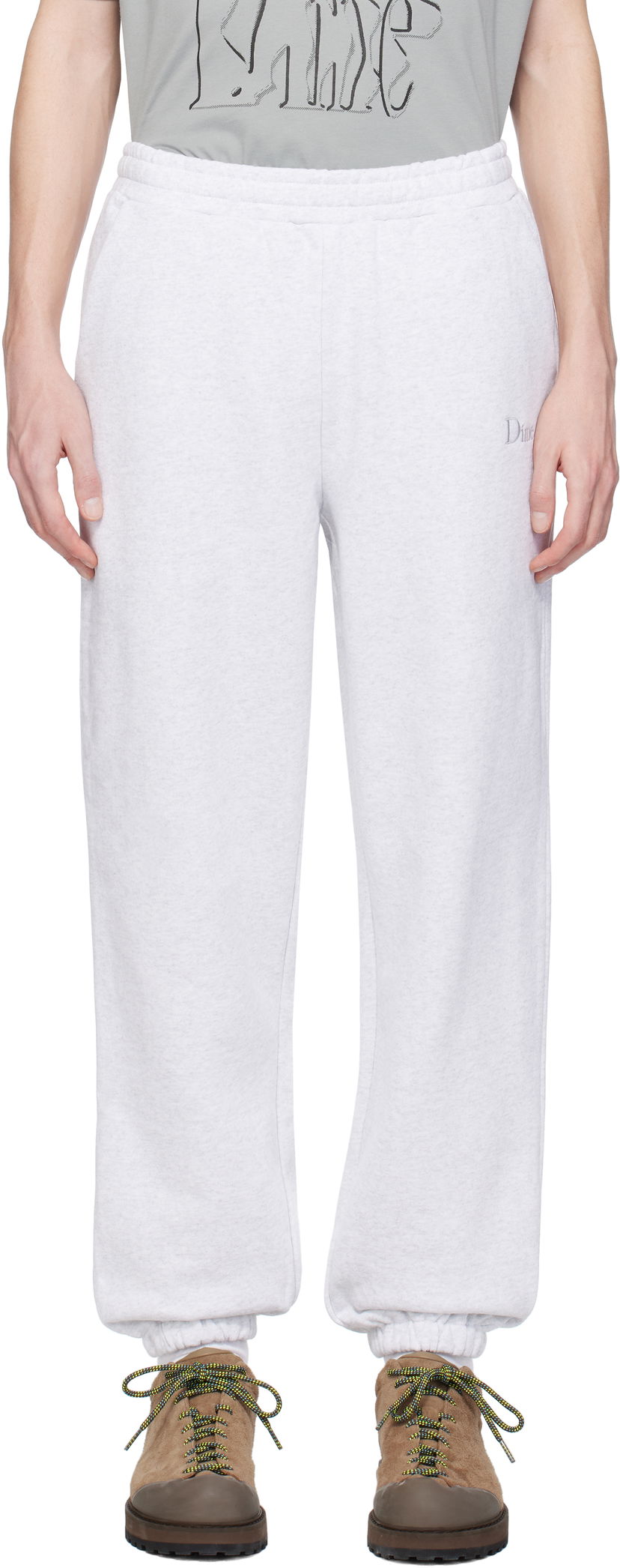 Trenirka Dime Dime Classic Small Logo Sweatpants Siva | DIMESP2539ASH