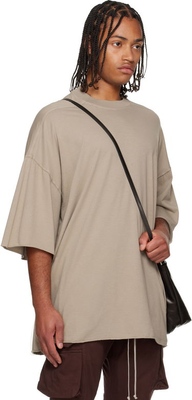 Majica Rick Owens Concordians Tommy Oversized Raw-Edge Short Sleeve T-shirt Rumena | DU02E7259 RN, 4