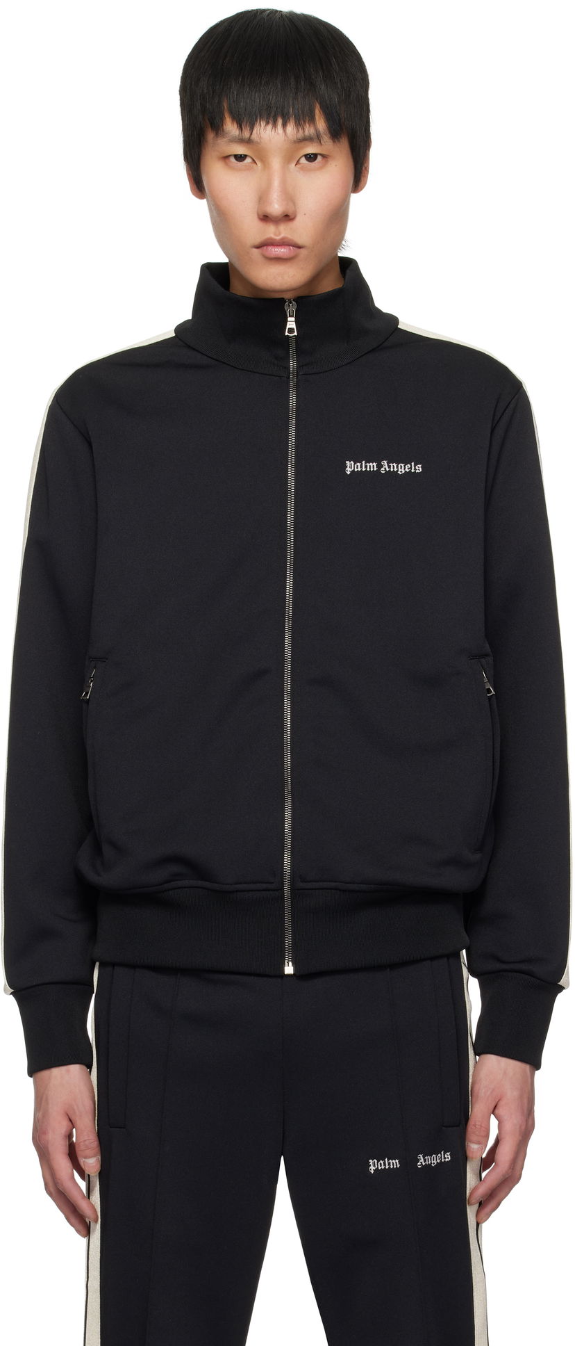 Trenirka Palm Angels Palm Angels Classic Logo Track Jacket Črna | PMBD058C99FAB0021003