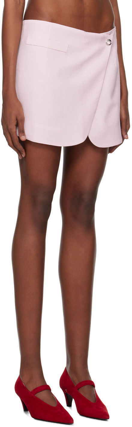 Krila Coperni Coperni Tailored Wrap Miniskirt Roza | COPJ24834, 1