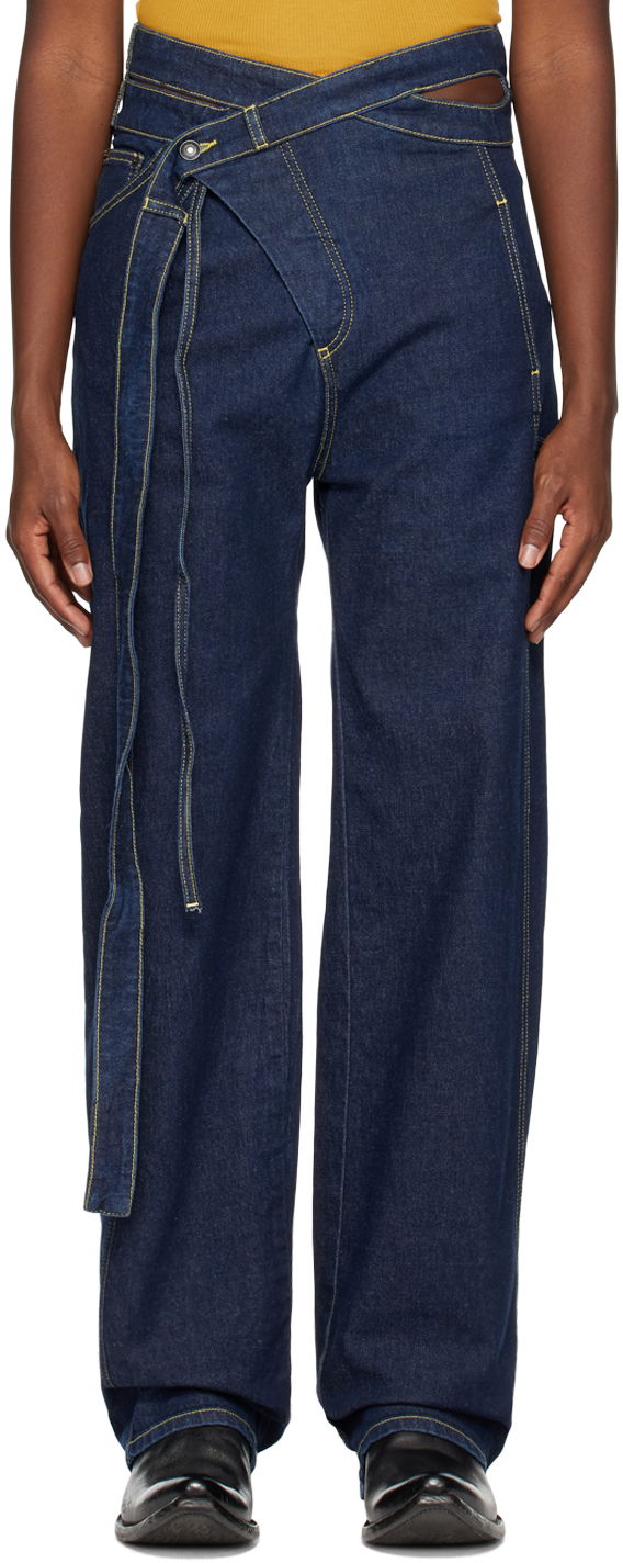 Kavbojke Ottolinger Ottolinger Signature Wrap Jeans Modra | 1700201E