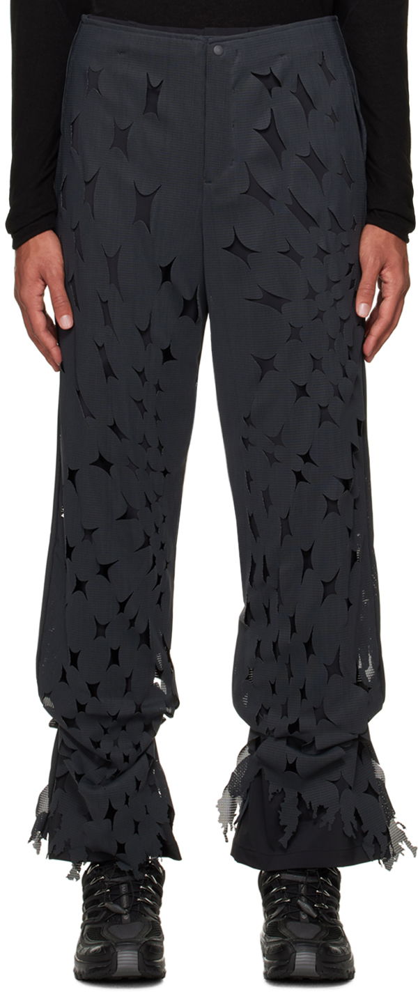 Hlače Post Archive Faction (PAF) Cutout Double Layered Trousers Črna | 5.1 BTPL-B