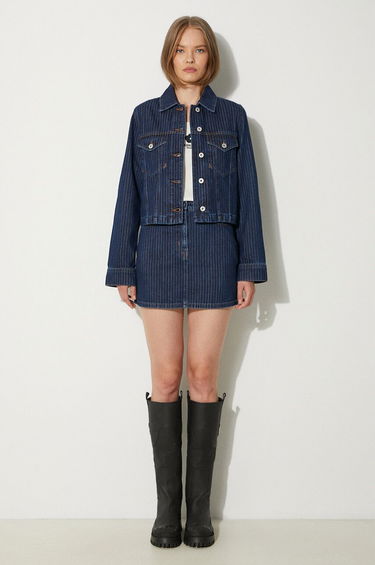 Jakna KENZO Striped Denim Jacket Modra | FE62DV2456F2.DD, 1