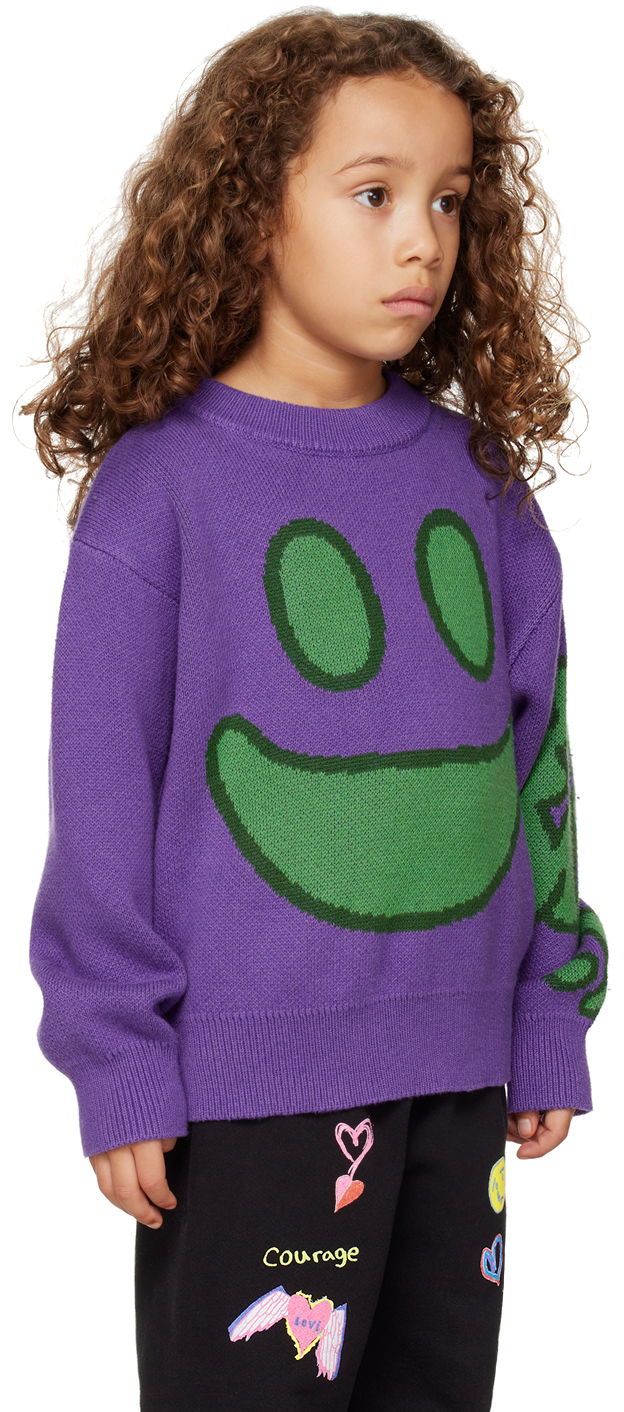 Pleteni pulover Perks And Mini Perks and Mini Face Sweater Lila | 55001, 1