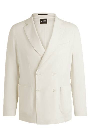 Jakna BOSS Selected By Shohei Ohtani Slim-Fit Blazer Bela | 50540686