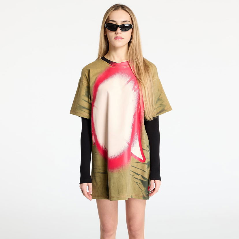 Majica Diesel Diesel D-Fanty T-Shirt Dress Zelena | A17231_0HQAS Brown