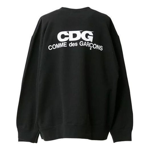 Pulover Comme des Garçons Play Logo Oversized Sweatshirt Črna | SZ-T055-051-1