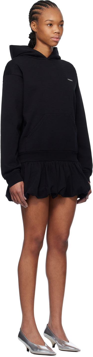 Pulover Coperni Coperni Basque Logo Hoodie Minidress Črna | COPJS119F5010, 1