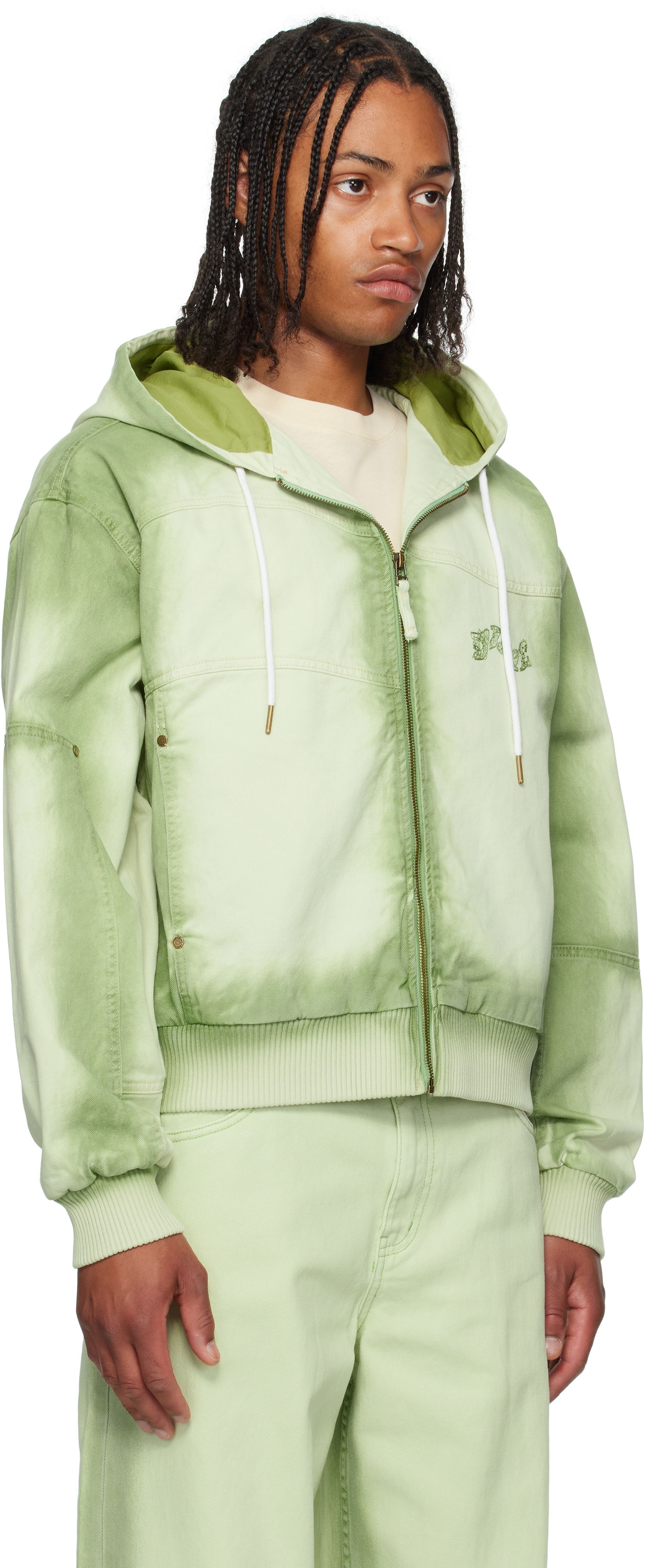 Jakna Dime Dime Hooded Utility Jacket Zelena | DIMESU251MAT, 1
