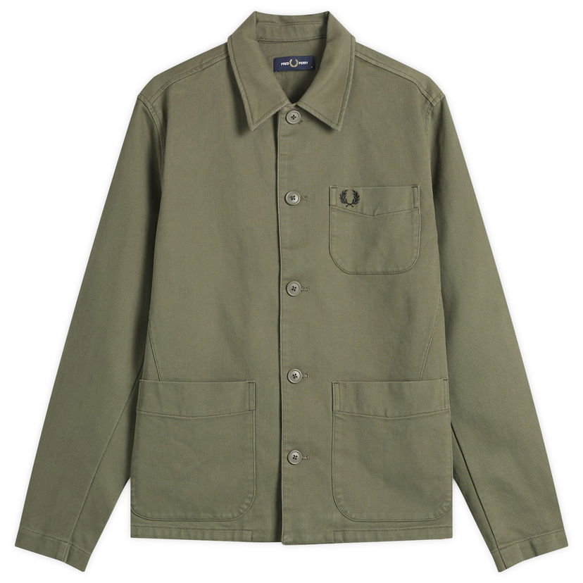 Srajce Fred Perry Men's Bedford Corduroy Overshirt Zelena | M1701-X21