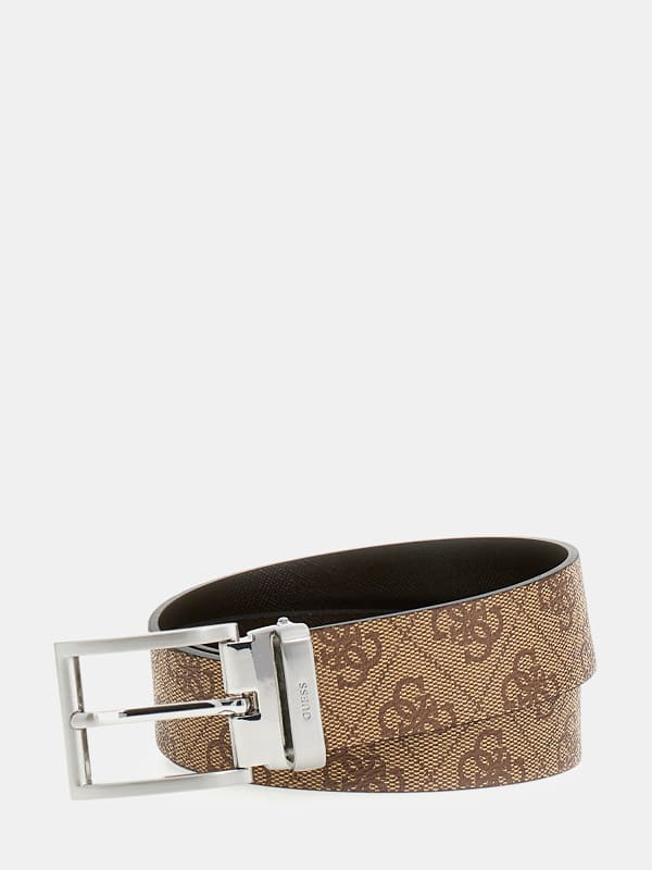 Pasovi GUESS Reversible Logo Buckle Belt Rjava | BMBCLOP5135