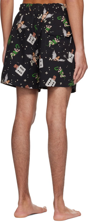 Kopalke Palm Angels Palm Angels Pin Up Print Swim Shorts Črna | PMFD012S25FAB0051084, 2