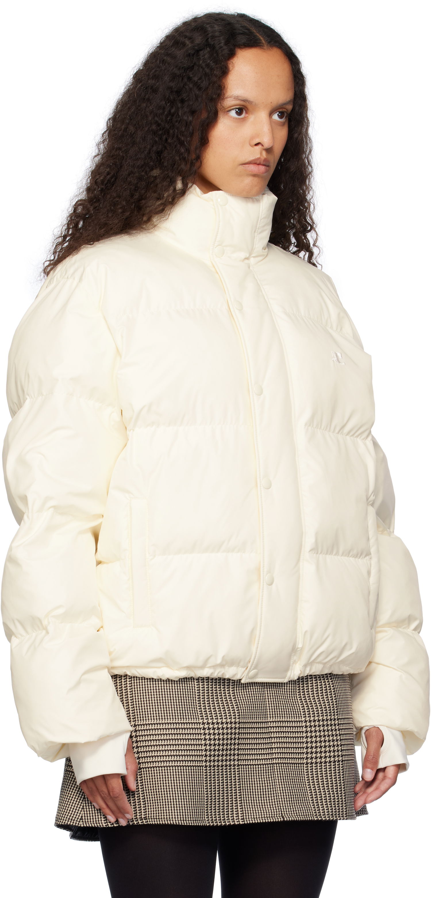 Puhovka Courrèges Courrèges Insulated Puffer Jacket Bela | 323CMA105PL0112, 1