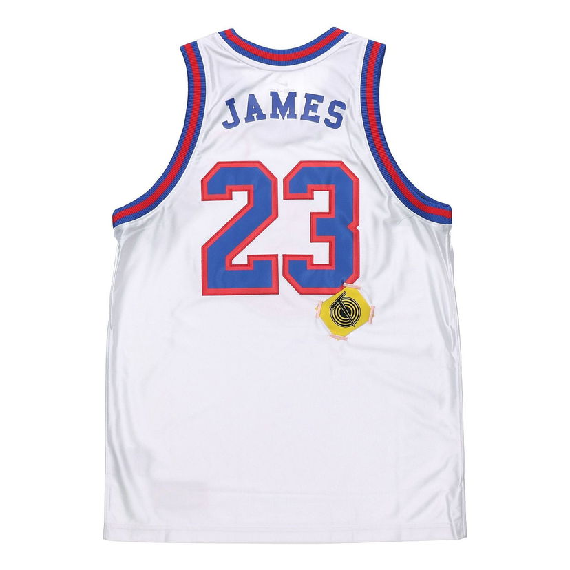 Dres Nike NBA Space Jam LeBron James 23 Basketball Jersey Bela | CW4279-100