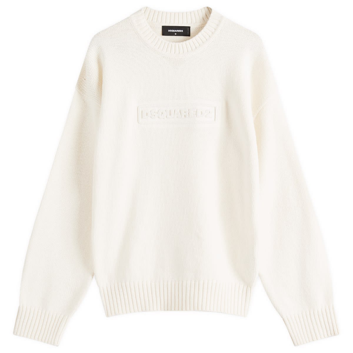 Pleteni pulover DSQUARED2 Dsquared2 Crewneck Pullover, Size Large Bela | S74HA1475-D13029-103, 0