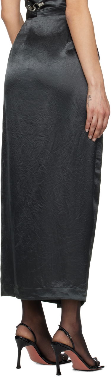 Krila Nanushka Nanushka Grisel Maxi Wrap Skirt Črna | NW25RSSK03277, 2