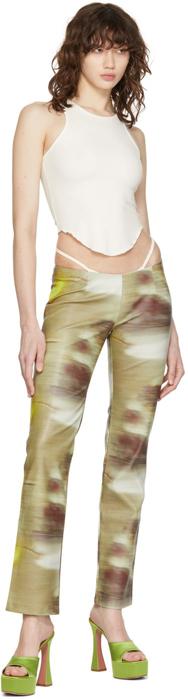 Hlače Miaou Miaou Rex Print Trousers Rjava | 1021-CL, 3