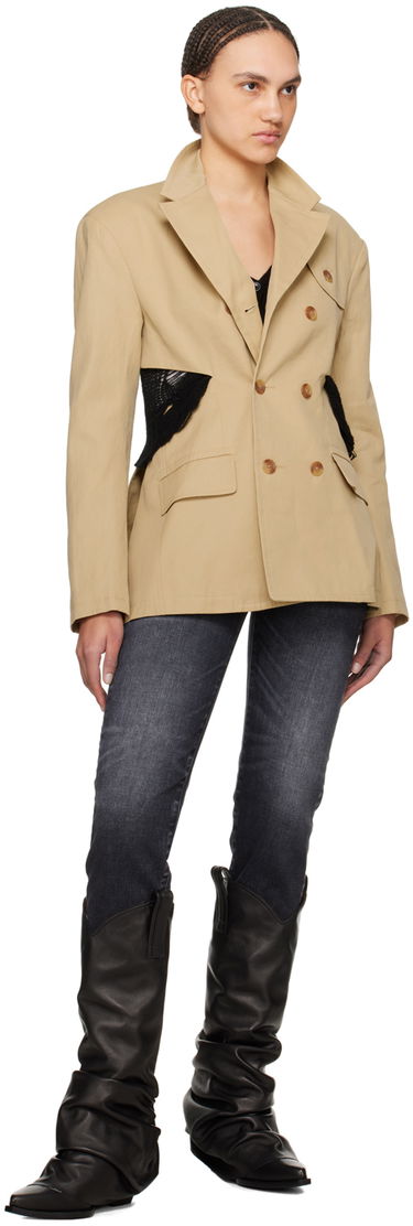 Jakna R13 R13 Open Back Blazer Bež | R13WR257-R318B, 3