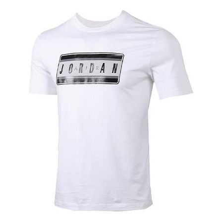 Majica Jordan Jordan Stickers Print T-Shirt Bela | CJ6247-100