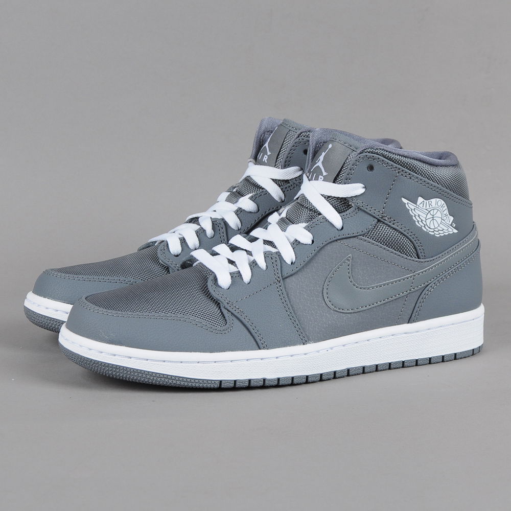 Superge in čevlji Jordan Air Jordan 1 Retro Mid ''Cool Grey'' Siva | 554724-022, 1