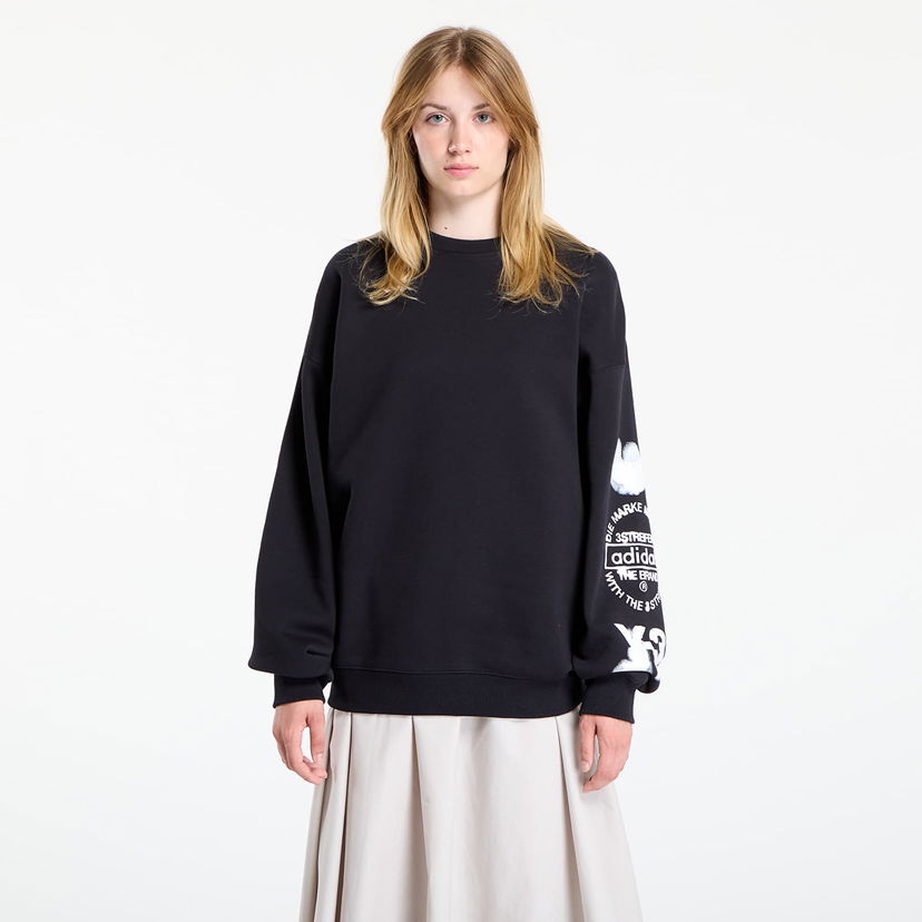 Pulover Y-3 Y-3 Graphic Crew Sweatshirt Črna | JX4749