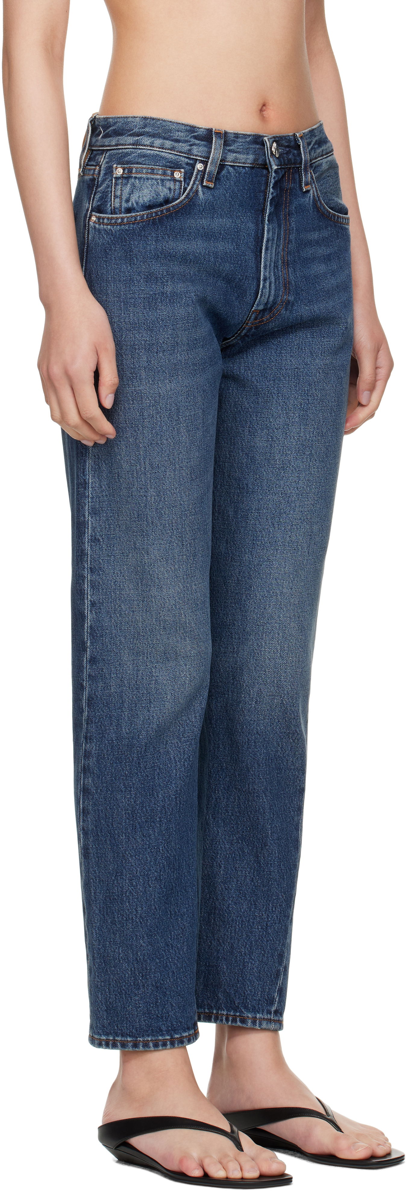 Kavbojke TOTEME TOTEME Twisted Seam Jeans Modra | 221-232-741, 1