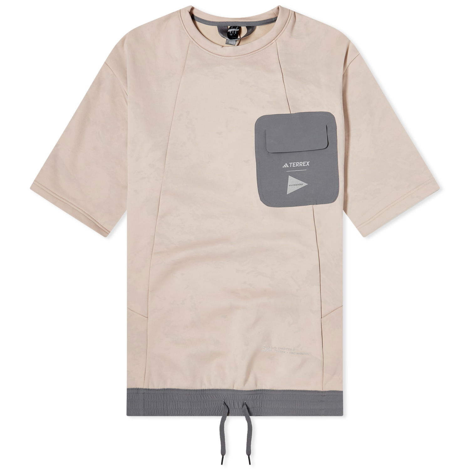 Majica adidas Originals Terrex x and wander W Tunic Fleece Wonder Taupe Roza | HR7137, 0