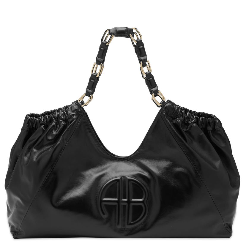 Torbica Anine Bing Leather Tote Bag With Chain Handles Črna | A-13-3087-000