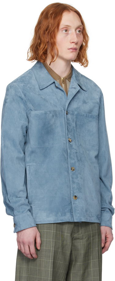 Srajce Paul Smith Paul Smith Suede Button Up Shirt Modra | M1R-722Y-M01931-40B, 1
