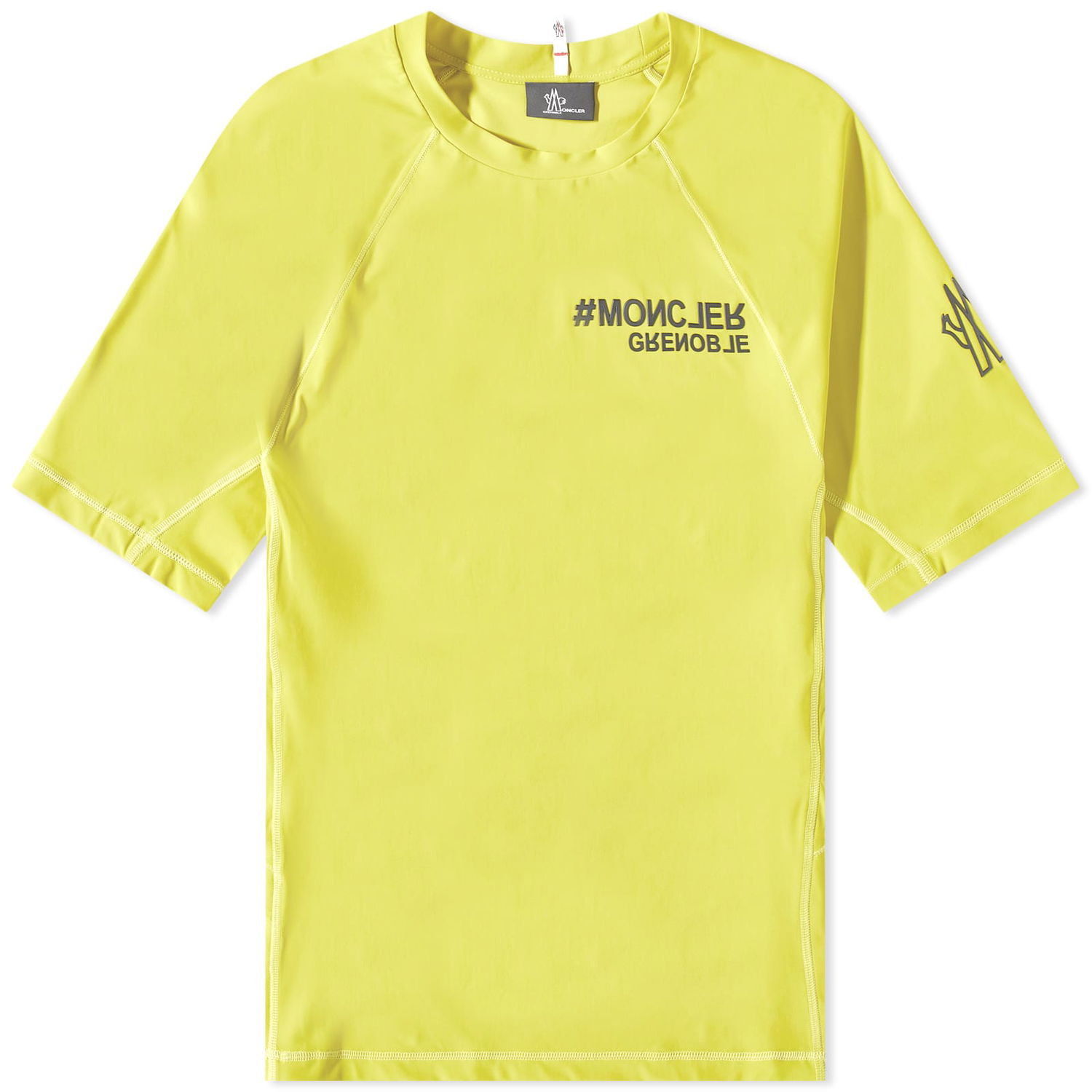 Majica Moncler Grenoble Technical Embossed Logo Tee Rumena | 8C000-03-829JP-8LK, 0