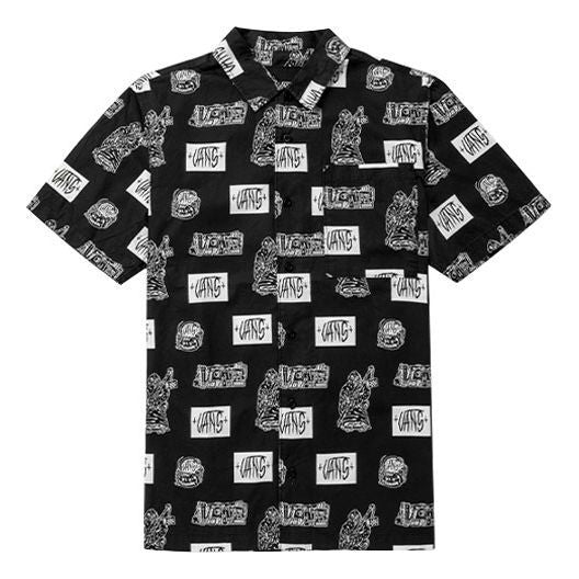Srajce Vans DUYANAIZI Series Print Short Sleeve Shirt Črna | VN0A5F44ZHA