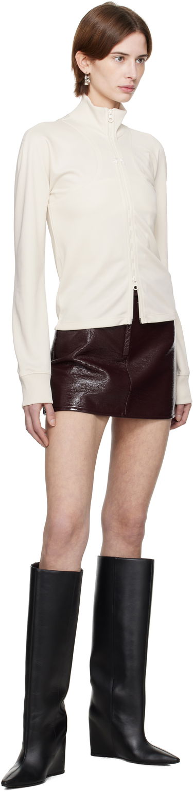 Pleteni pulover Courrèges Courrèges Scuba Interlock Track Jacket Bela | 125JVE110JS0091, 3