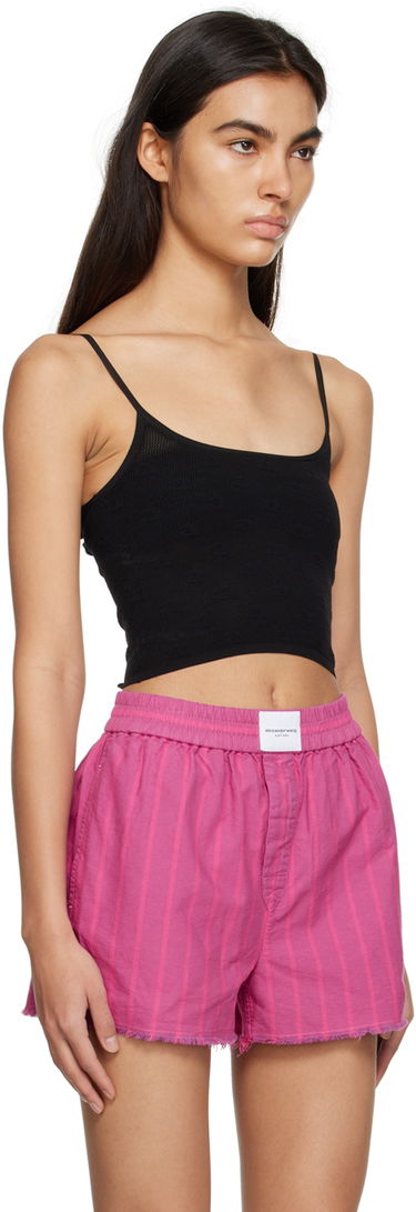 Majica brez rokavov Alexander Wang Cropped Camisole Črna | 4KC2231010, 1