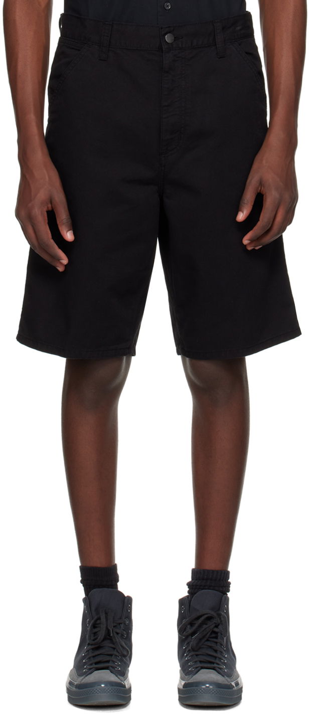 Kratke hlače Carhartt WIP Single Knee Cotton Shorts Črna | I031504