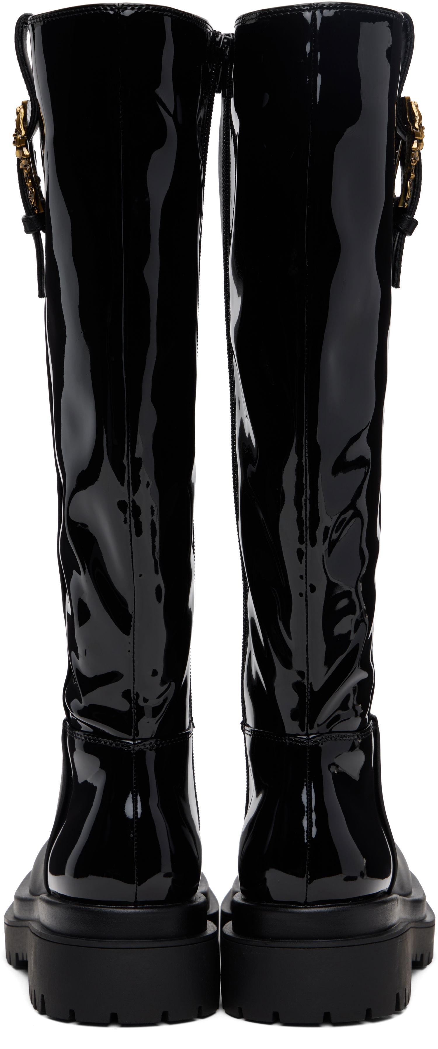 Superge in čevlji Versace Versace Jeans Couture Tall Boots Črna | E79VA3S65_E71570, 1