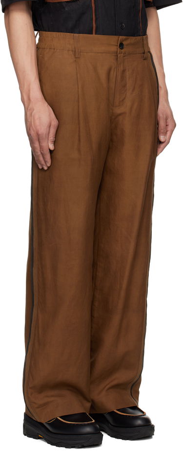 Hlače Feng Chen Wang Feng Chen Wang Silk Trousers Rjava | FENG19TR16, 1