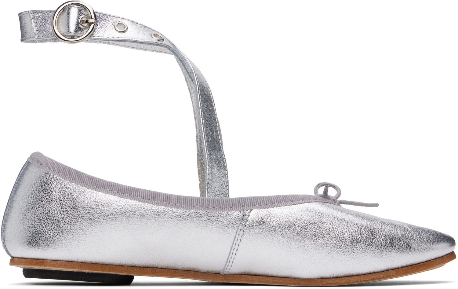 Pasovi Repetto Repetto Sophia Belt Ballerina Flats Kovinski | V4232VEM, 0