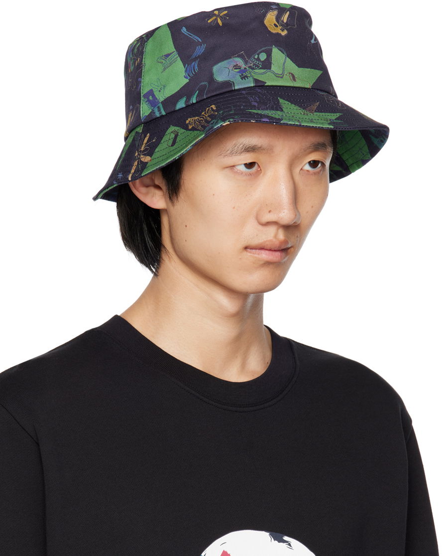 Klobuk Paul Smith PS Paul Smith Tattoo Print Bucket Hat Večbarvna | M2A-921DT-M449, 1