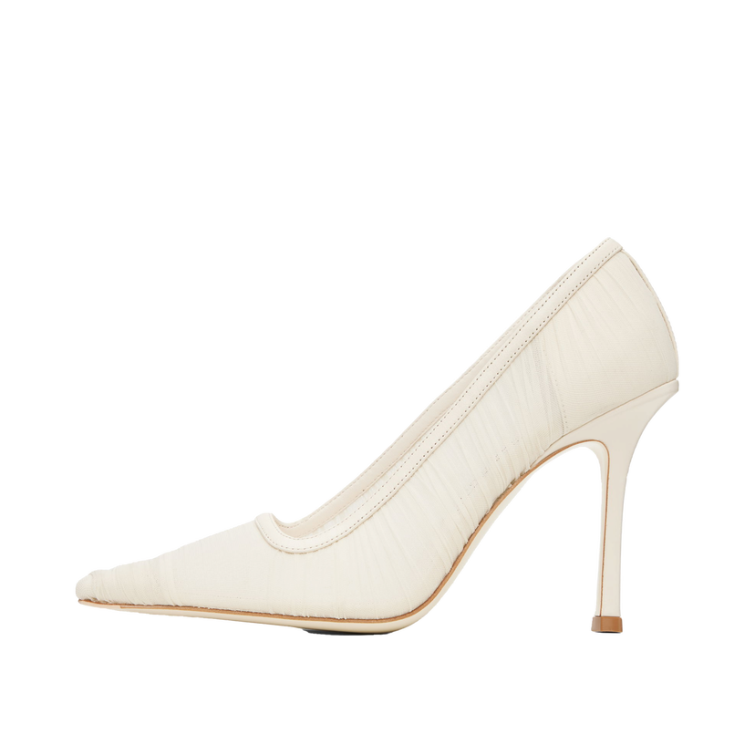 Superge in čevlji Jimmy Choo Jimmy Choo Lotta 100 Mesh Pumps Bela | LOTTA 100