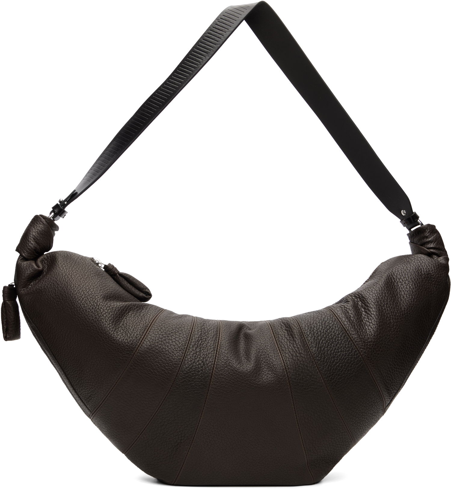 Torba za čez ramo LEMAIRE Rail Belt Large Croissant Bag Rjava | BG0172 LL0137, 0