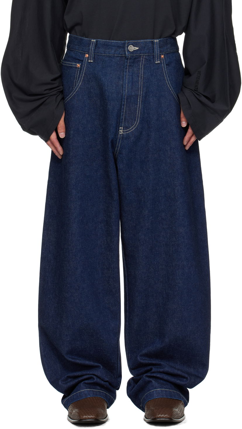 Kavbojke VETEMENTS VETEMENTS Hip-Hop Jeans Modra | UH76DP250N
