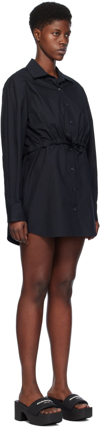 Obleke Alexander Wang Layered Shirt Dress Črna | 4WC1246245, 1