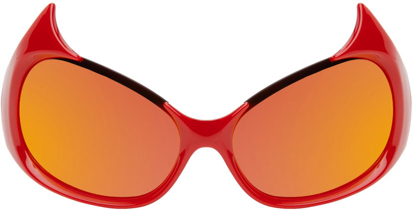 Sončna očala Balenciaga Red Gotham Cat Oranžna | BB0284S-004