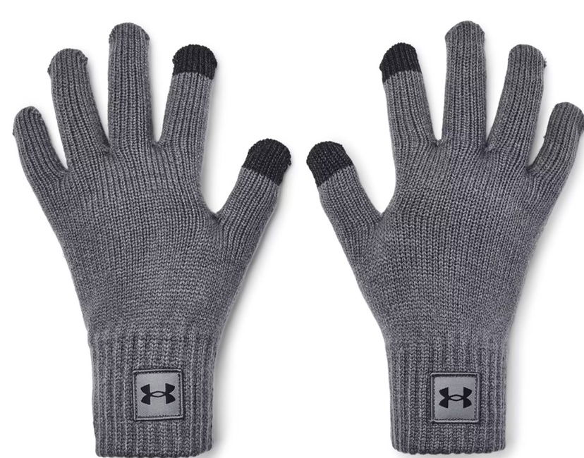 Rokavice Under Armour Halftime Knit Gloves Siva | 1373157-013