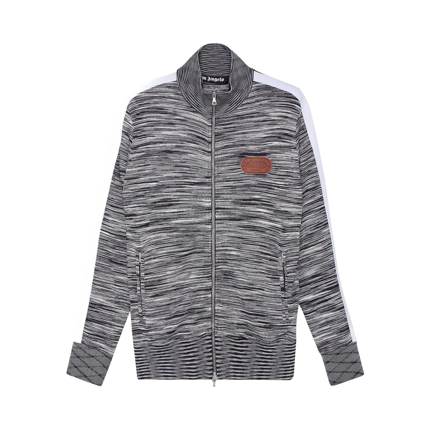 Jakna Palm Angels x Missoni Knitted Track Jacket Siva | PMHA028F21KNI0010860, 1