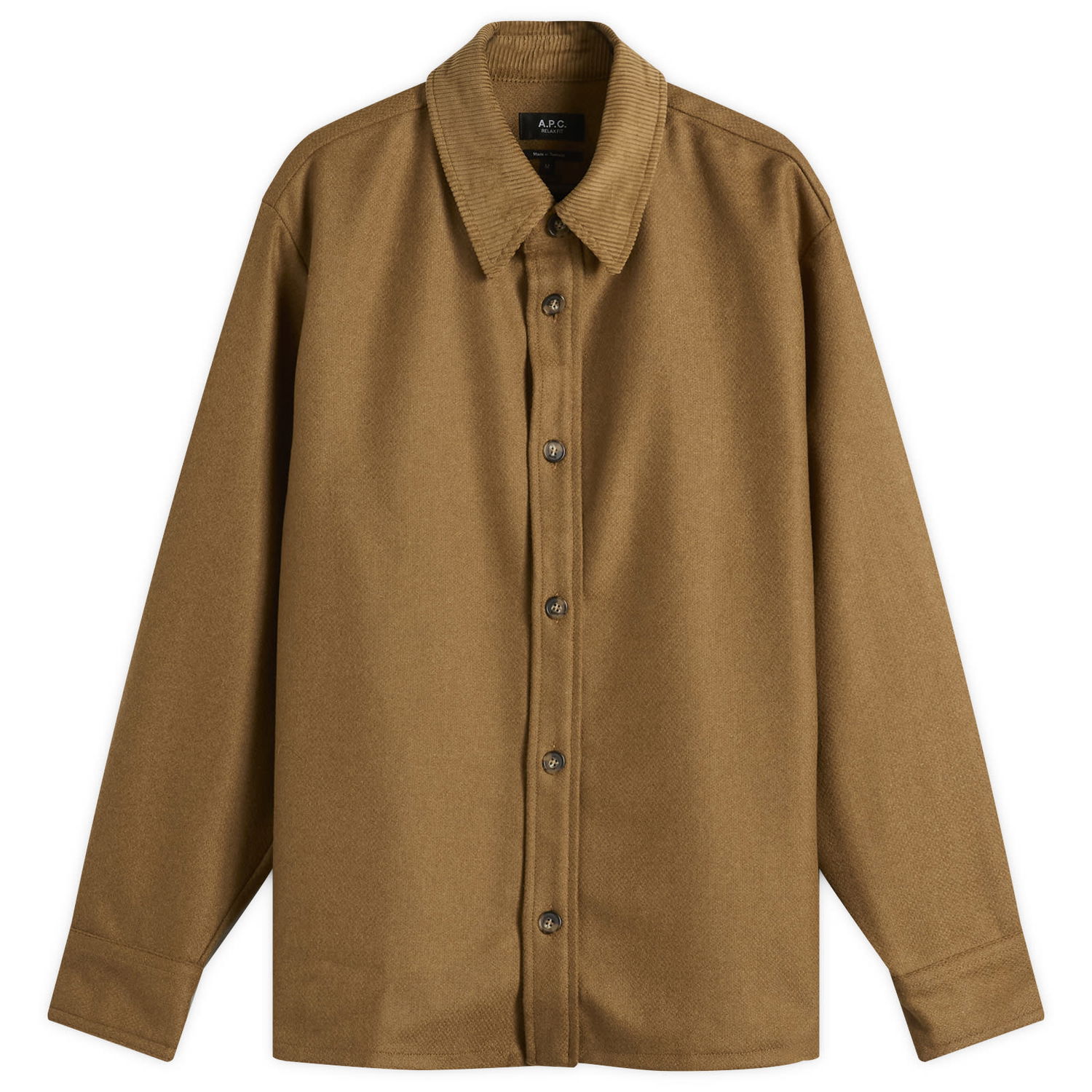 Srajce A.P.C. Bernado Wool Overshirt, Size Small Rjava | WVBCV-H32030-PCB, 0