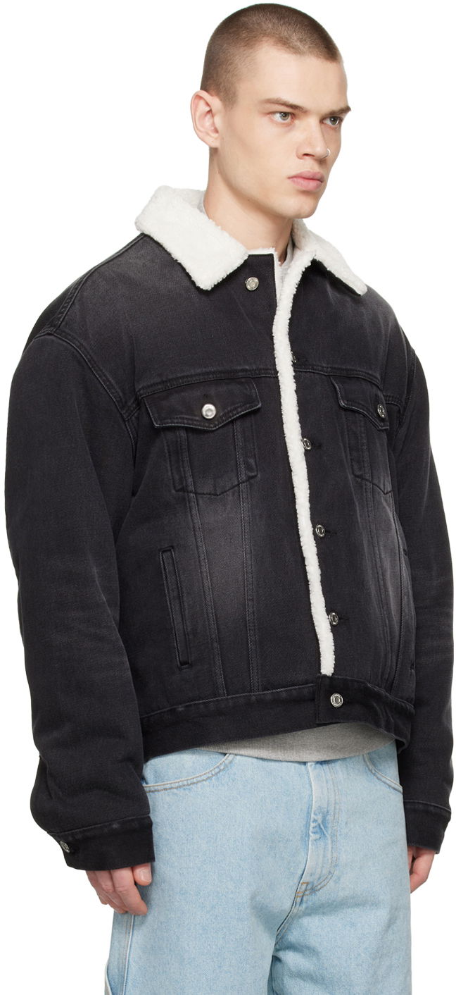 Jakna We11done Oversized Faux-Shearling Jacket Črna | WD-DJ3-22-378-U-BK, 1