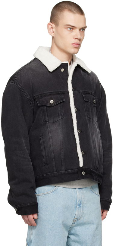 Jakna We11done Oversized Faux-Shearling Jacket Črna | WD-DJ3-22-378-U-BK, 1