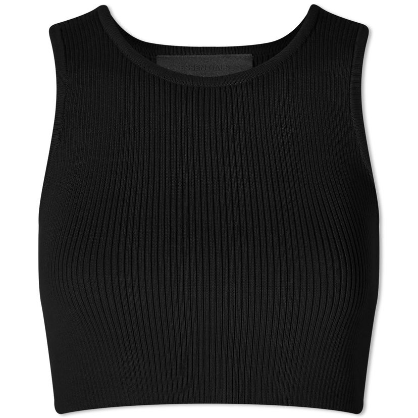 Krop-top Fear of God Essentials Sport Tank Top Črna | 192BT235340FW